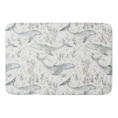 Tapis De Bain Baleines gris océanique (Devant)
