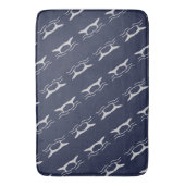 Tapis De Bain Baleines Tail Motif Marine et Grey (devant Vertical)