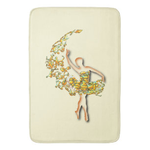 Tapis De Bain Ballerina Bath Mat Ballet Danseuse