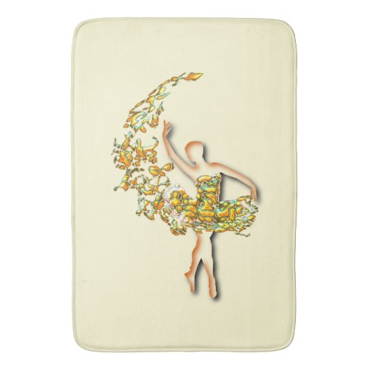 Tapis De Bain Ballerina Bath Mat Ballet Danseuse (devant Vertical)