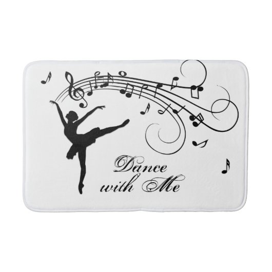 Tapis De Bain Ballerina Dance with Me Music Note (Devant)