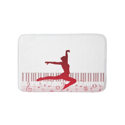 Tapis De Bain Ballet dancer sur clavier (Devant)
