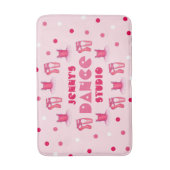 Tapis De Bain Ballet rose Pointe Chaussures Tutu Ballerina Danse (Devant (Vertical))