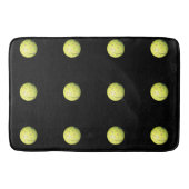 Tapis De Bain Ballons De Golf Jaune Sur Noir, (Devant)