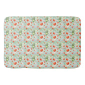 Tapis De Bain Ballons rouges de grenouilles vertes (Devant)