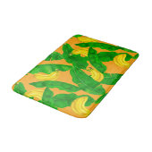 Tapis De Bain Bananes et aquarelle feuille (Angle)