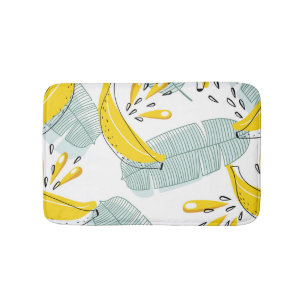 Tapis De Bain Bananes juteuses Motif Vintage