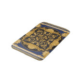 Tapis De Bain Bandana Print : Black Blue Gold. (Angle)