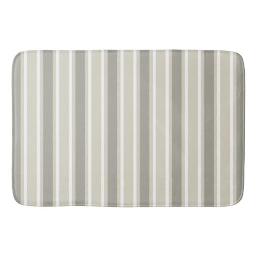 Tapis De Bain Bande de bonbons beige (Devant)