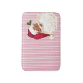 Tapis De Bain Bande de canneberge Noir Père Noël (Devant (Vertical))