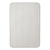 Tapis De Bain Bande de cueillette beige et blanche (devant Vertical)