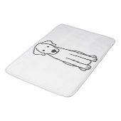 Tapis De Bain Bande dessinée de chien d'Akbash (Angle)