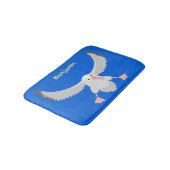 Tapis De Bain Bande dessinée de l'oiseau mûre albatros (Angle)