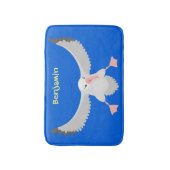 Tapis De Bain Bande dessinée de l'oiseau mûre albatros (Devant (Vertical))