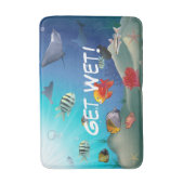 Tapis De Bain Bande dessinée de vie marine (Devant (Vertical))