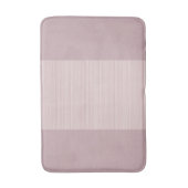 Tapis De Bain Bande horizontale mauve rose pâle (Devant (Vertical))