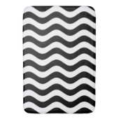 Tapis De Bain Bande noire et blanche (devant Vertical)