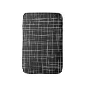 Tapis De Bain Bande noire et blanche (Devant (Vertical))