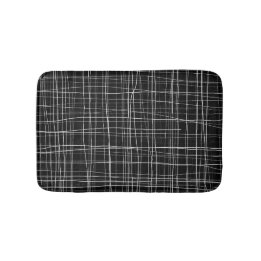 Tapis De Bain Bande noire et blanche