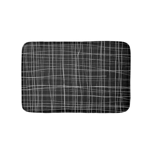 Tapis De Bain Bande noire et blanche (Devant)