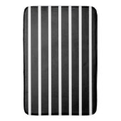 Tapis De Bain Bande noire et blanche moderne (devant Vertical)
