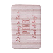 Tapis De Bain Bande rose (Devant (Vertical))