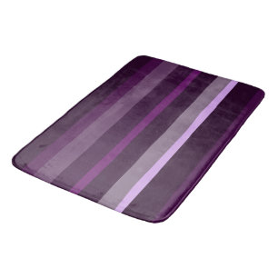 Tapis De Bain Bandes Abstraites violettes et roses