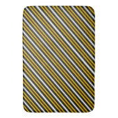 Tapis De Bain Bandes arc-en-ciel blanc jaune (devant Vertical)