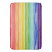 Tapis De Bain Bandes arc-en-ciel inondées (devant Vertical)