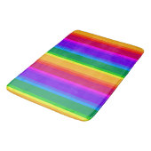 Tapis De Bain Bandes arc-en-ciel irrégulières (Angle)