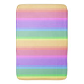 Tapis De Bain Bandes arc-en-ciel pastel (devant Vertical)