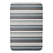 Tapis De Bain Bandes blanches gris mignonnes (devant Vertical)