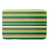 Tapis De Bain Bandes blanches vert mignonne (Devant)