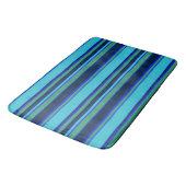 Tapis De Bain Bandes bleues et vertes (Angle)