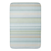 Tapis De Bain bandes bleues et vertes (devant Vertical)