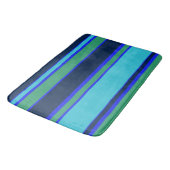 Tapis De Bain Bandes bleues et vertes (Angle)