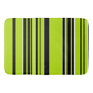 Tapis De Bain Bandes complexes - Vert citron
