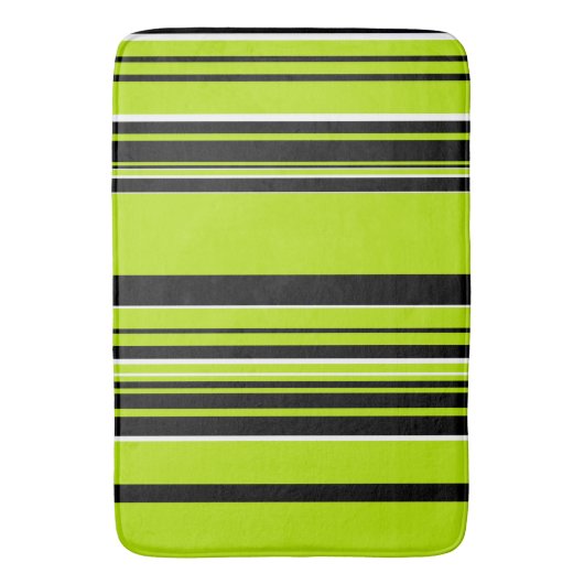 Tapis De Bain Bandes complexes - Vert citron (devant Vertical)