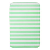 Tapis De Bain Bandes de bonbons vertes et blanches (devant Vertical)