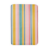 Tapis De Bain Bandes de couleurs à thème de plage (Devant (Vertical))