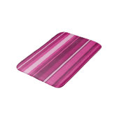 Tapis De Bain Bandes de Fuschia (Angle)