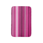 Tapis De Bain Bandes de Fuschia (Devant (Vertical))