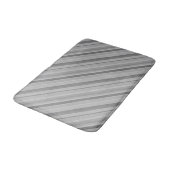 Tapis De Bain Bandes diagonales grises (Angle)
