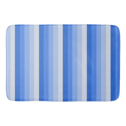 Tapis De Bain Bandes d'ombre bleues (Devant)
