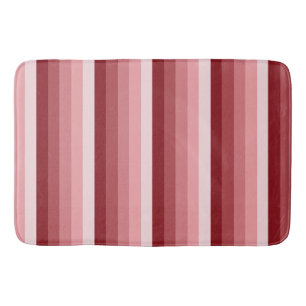 Tapis De Bain Bandes d'ombre rouges
