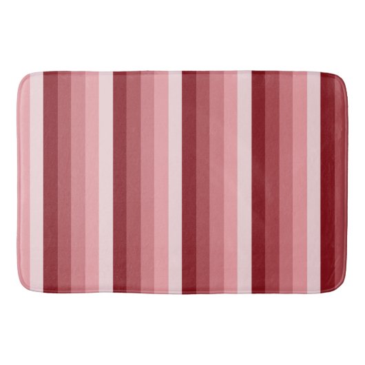 Tapis De Bain Bandes d'ombre rouges (Devant)
