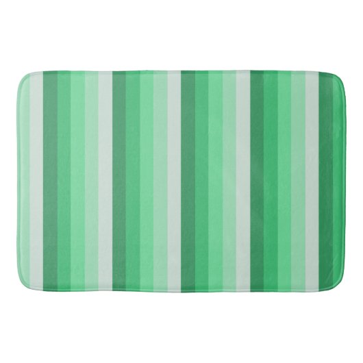 Tapis De Bain Bandes d'ombre vertes (Devant)