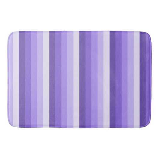 Tapis De Bain Bandes d'ombre violette (Devant)