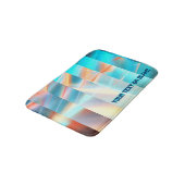 Tapis De Bain Bandes du coucher du soleil (Angle)