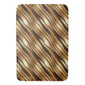 Tapis De Bain Bandes Empreintes de léopard Brown d'or (devant Vertical)